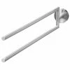 Am billigsten 🌟 Bad AMARE 2-armiger Luxus Schwenkbare Handtuchstange In Silber Günstig Kaufen 🛒