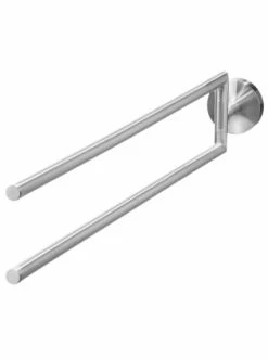 Am billigsten 🌟 Bad AMARE 2-armiger Luxus Schwenkbare Handtuchstange In Silber Günstig Kaufen 🛒