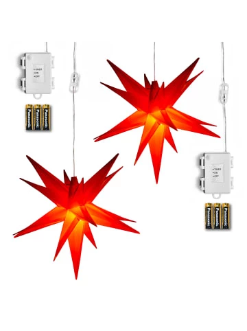 Billig 🛒 Home & Living AMARE 2er LED Sternenkette NICHT NETZSTROMBETRIEBEN In Rot Günstig Kaufen ✨ 3 Billig 🛒 Home & Living AMARE 2er LED Sternenkette NICHT NETZSTROMBETRIEBEN In Rot Günstig Kaufen ✨ – Bild 3