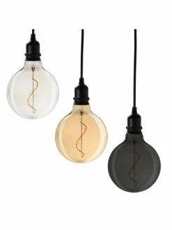 Angebote 🛒 Home & Living AMARE 3er Set Designleuchte Glow Mit Netzstecker G In Smoky, Klar, Gold Günstig Kaufen 🎉