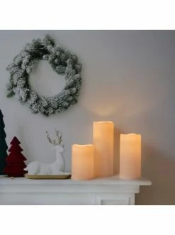 Bestpreis 🥰 Dekoration AMARE 3er Set LED Kerzen BATTERIEBETRIEBEN In Elfenbein Günstig Kaufen ⭐ -Günstige samare Geschäft amare 3er set led kerzen batteriebetrieben in elfenbein 4