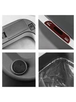 Coupon 🛒 Haushalt AMARE Automatischer Sensor Mülleimer, Quadratisch In Grau Günstig Kaufen 🎉 -Günstige samare Geschäft amare automatischer sensor mulleimer quadratisch in grau 4