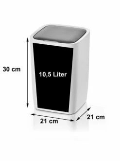 Rabatt 😀 Haushalt AMARE Automatischer Sensor Mülleimer, Quadratisch In Weiß Günstig Kaufen 💯 -Günstige samare Geschäft amare automatischer sensor mulleimer quadratisch in weiss 3