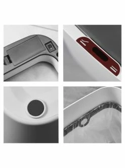 Rabatt 😀 Haushalt AMARE Automatischer Sensor Mülleimer, Quadratisch In Weiß Günstig Kaufen 💯 -Günstige samare Geschäft amare automatischer sensor mulleimer quadratisch in weiss 4