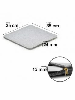 Bester Verkauf 🎉 Garten & Balkon AMARE Beheizbares Filz Sitzkissen Wendbar BATTERIEBETRIEBEN In Grau Günstig Kaufen 🎁 -Günstige samare Geschäft amare beheizbares filz sitzkissen wendbar batteriebetrieben in grau 2