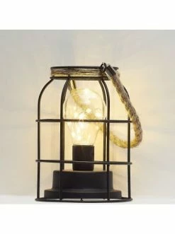 Coupon 👍 Home & Living AMARE Dekolampen 2er Set Im Industrie-Look Eckig/rund KABELLOS In Schwarz Günstig Kaufen ❤️