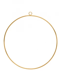 Blitzangebot 🔔 Home & Living AMARE Dekorativer Türkranz 30 Cm Ring In Gold Günstig Kaufen 😀