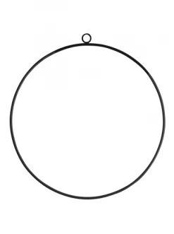 Schlussverkauf ✨ Home & Living AMARE Dekorativer Türkranz 30 Cm Ring In Schwarz Günstig Kaufen 🥰