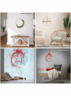 Schlussverkauf ✨ Home & Living AMARE Dekorativer Türkranz 30 Cm Ring In Schwarz Günstig Kaufen 🥰 -Günstige samare Geschäft amare dekorativer turkranz 30 cm ring in schwarz 4