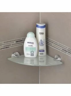 Blitzangebot 😍 Bad AMARE Eck-Regal Glasablage In Silber Günstig Kaufen 🔔 -Günstige samare Geschäft amare eck regal glasablage in silber 2