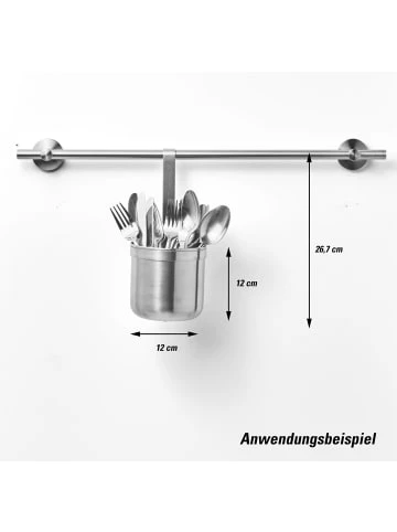 Am billigsten 🎉 Küche AMARE Edelstahl Wandhalterung Und Behälter Für Kräuter In Silber Günstig Kaufen ⭐ 3 Am billigsten 🎉 Küche AMARE Edelstahl Wandhalterung Und Behälter Für Kräuter In Silber Günstig Kaufen ⭐ – Bild 3