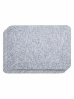 Bestes Angebot 🎁 Küche AMARE Filzuntersetzer, 45 X30 Cm , 4er-Set In Hellgrau Günstig Kaufen 🔔