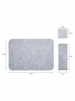 Neu 😀 Küche AMARE Filzuntersetzer Set 4er-Set In Hellgrau Günstig Kaufen 😀 -Günstige samare Geschäft amare filzuntersetzer set 4er set in hellgrau 3