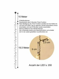 Am billigsten 😀 Home & Living AMARE Galaxie 200 LED Lichterbündel G In Warmweiß Günstig Kaufen ✨ -Günstige samare Geschäft amare galaxie 200 led lichterbundel g in warmweiss 2
