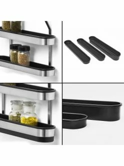 Coupon 🧨 Küche AMARE Gewürzständer Aus Edelstahl, Geeignet Für Reling In Schwarz Günstig Kaufen 🎉 7 Coupon 🧨 Küche AMARE Gewürzständer Aus Edelstahl, Geeignet Für Reling In Schwarz Günstig Kaufen 🎉 -Günstige samare Geschäft amare gewurzstander aus edelstahl geeignet fur reling in schwarz 2