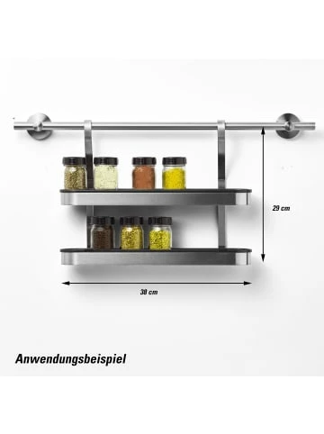 Coupon 🧨 Küche AMARE Gewürzständer Aus Edelstahl, Geeignet Für Reling In Schwarz Günstig Kaufen 🎉 4 Coupon 🧨 Küche AMARE Gewürzständer Aus Edelstahl, Geeignet Für Reling In Schwarz Günstig Kaufen 🎉 – Bild 4