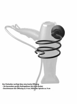 Bester Verkauf 💯 Bad AMARE Haartrocknerhalter In Schwarz Günstig Kaufen 🔥 -Günstige samare Geschäft amare haartrocknerhalter in schwarz 4