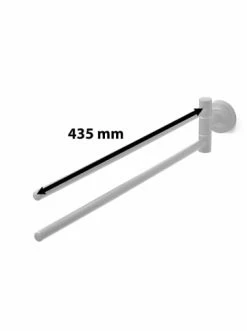 Neu ⭐ Bad AMARE Handtuchstange Zweiarmige Schwenkarme In Schwarz Günstig Kaufen ⭐ -Günstige samare Geschäft amare handtuchstange zweiarmige schwenkarme in schwarz 2