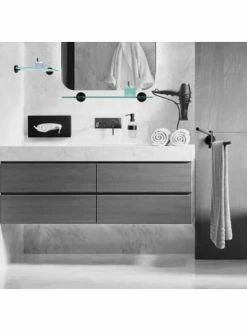 Neu ⭐ Bad AMARE Handtuchstange Zweiarmige Schwenkarme In Schwarz Günstig Kaufen ⭐ -Günstige samare Geschäft amare handtuchstange zweiarmige schwenkarme in schwarz 5