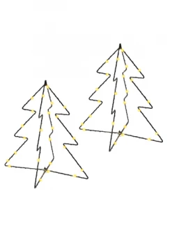 Beste Bewertungen von ❤️ Home & Living AMARE LED 3D Tanne 2er Set NICHT NETZSTROMBETRIEBEN In Warmweiß Günstig Kaufen ❤️