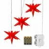 Blitzangebot 👏 Home & Living AMARE LED 3er Sternenkette NICHT NETZSTROMBETRIEBEN In Rot Günstig Kaufen 🛒