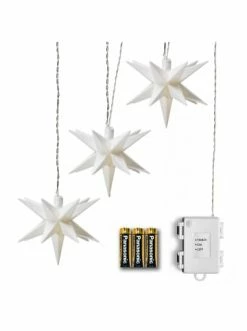 Neu ❤️ Home & Living AMARE LED 3er Sternenkette NICHT NETZSTROMBETRIEBEN In Weiß Günstig Kaufen 🔥
