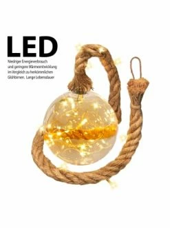 Beste Bewertungen von 🛒 Home & Living AMARE LED Dekolicht 15 Cm Kugelform Am Seil NICHT ERFORDERLICH In Bernstein Günstig Kaufen ⭐