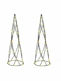 Billig ✨ Home & Living AMARE LED Kegel 2er Set NICHT NETZSTROMBETRIEBEN In Warmweiß Günstig Kaufen ⭐