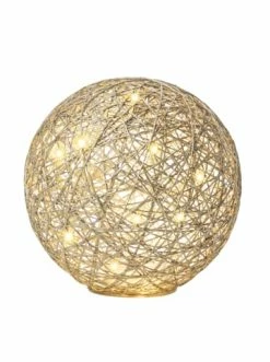 Am billigsten 🥰 Home & Living AMARE LED Kugel Ball 20 Cm Flechtoptik NICHT ERFORDERLICH In Gold Günstig Kaufen 😀