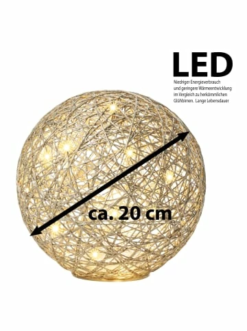 Am billigsten 🥰 Home & Living AMARE LED Kugel Ball 20 Cm Flechtoptik NICHT ERFORDERLICH In Gold Günstig Kaufen 😀 7 Am billigsten 🥰 Home & Living AMARE LED Kugel Ball 20 Cm Flechtoptik NICHT ERFORDERLICH In Gold Günstig Kaufen 😀 – Bild 7