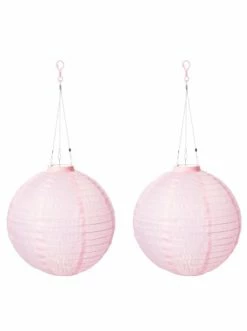 Schlussverkauf 😉 Home & Living AMARE LED Lampion 2er-Set Solar Lampenkette SOLARBETRIEBEN In Lila Günstig Kaufen 🔔