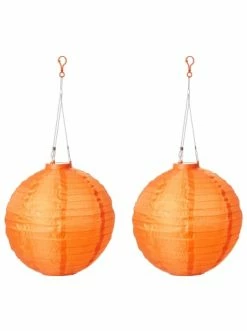 Brandneu ✨ Home & Living AMARE LED Lampion 2er-Set Solar Lampenkette SOLARBETRIEBEN In Orange Günstig Kaufen 🌟
