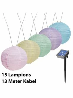 Auslauf 🎉 Home & Living AMARE LED Lampion Lampenkette KABELLOS In Pastell Günstig Kaufen 🌟 -Günstige samare Geschäft amare led lampion lampenkette kabellos in pastell 3