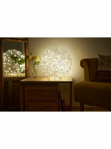 Brandneu 🛒 Garten & Balkon AMARE LED-Metalldrahtkugel Ø 40 Cm EEK G In Silber Günstig Kaufen 🔔 2 Brandneu 🛒 Garten & Balkon AMARE LED-Metalldrahtkugel Ø 40 Cm EEK G In Silber Günstig Kaufen 🔔 – Bild 2