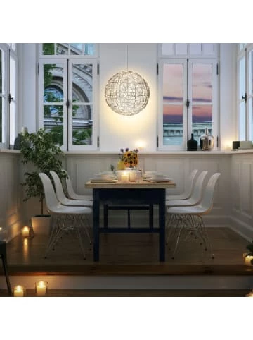 Brandneu 🛒 Garten & Balkon AMARE LED-Metalldrahtkugel Ø 40 Cm EEK G In Silber Günstig Kaufen 🔔 3 Brandneu 🛒 Garten & Balkon AMARE LED-Metalldrahtkugel Ø 40 Cm EEK G In Silber Günstig Kaufen 🔔 – Bild 3