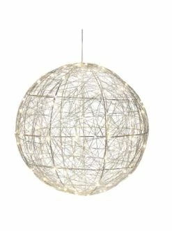 Brandneu 🛒 Garten & Balkon AMARE LED-Metalldrahtkugel Ø 40 Cm EEK G In Silber Günstig Kaufen 🔔