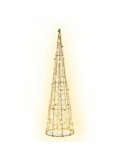 Auslauf ❤️ Lampen & Leuchten AMARE LED Pyramide 60cm Draht Gold BATTERIEBETRIEBEN In Gold Günstig Kaufen ❤️ -Günstige samare Geschäft amare led pyramide 60cm draht gold batteriebetrieben in gold 2
