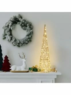 Auslauf ❤️ Lampen & Leuchten AMARE LED Pyramide 60cm Draht Gold BATTERIEBETRIEBEN In Gold Günstig Kaufen ❤️ -Günstige samare Geschäft amare led pyramide 60cm draht gold batteriebetrieben in gold 4