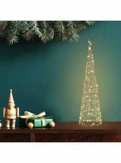 Auslauf ❤️ Lampen & Leuchten AMARE LED Pyramide 60cm Draht Gold BATTERIEBETRIEBEN In Gold Günstig Kaufen ❤️ -Günstige samare Geschäft amare led pyramide 60cm draht gold batteriebetrieben in gold 5