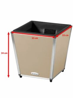 Bestes Angebot 👏 Garten & Balkon AMARE Lederoptik Pflanzgefäß In Beige Günstig Kaufen 🤩 -Günstige samare Geschäft amare lederoptik pflanzgefass in beige 10