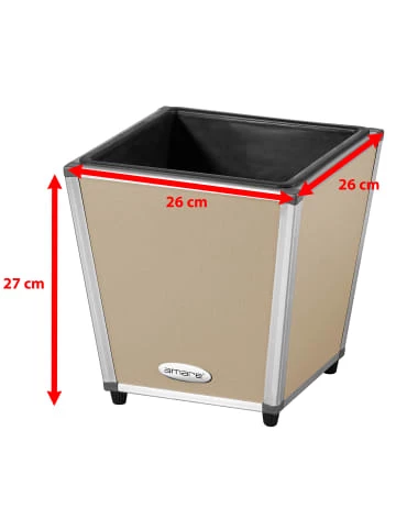 Schlussverkauf ✨ Garten & Balkon AMARE Lederoptik Pflanzgefäß In Beige Günstig Kaufen 🎉 2 Schlussverkauf ✨ Garten & Balkon AMARE Lederoptik Pflanzgefäß In Beige Günstig Kaufen 🎉 – Bild 2