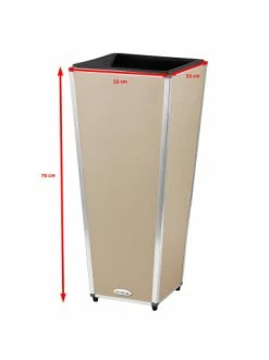 Großhandel 😀 Garten & Balkon AMARE Lederoptik Pflanzgefäß In Beige Günstig Kaufen 🥰 -Günstige samare Geschäft amare lederoptik pflanzgefass in beige 4