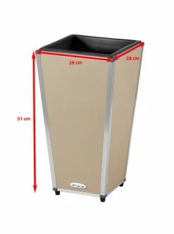 Schlussverkauf ✔️ Garten & Balkon AMARE Lederoptik Pflanzgefäß In Beige Günstig Kaufen 😀 -Günstige samare Geschäft amare lederoptik pflanzgefass in beige 44