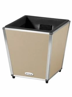 Bestes Angebot 👏 Garten & Balkon AMARE Lederoptik Pflanzgefäß In Beige Günstig Kaufen 🤩