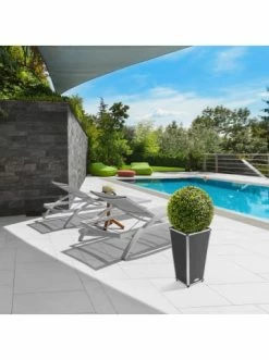 Billig 🔥 Garten & Balkon AMARE Lederoptik Pflanzgefäß In Grau Günstig Kaufen 😉 -Günstige samare Geschäft amare lederoptik pflanzgefass in grau 39