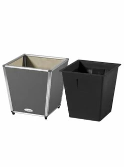 Besorgen 🔥 Garten & Balkon AMARE Lederoptik Pflanzgefäß In Grau Günstig Kaufen 🧨 -Günstige samare Geschäft amare lederoptik pflanzgefass in grau 42