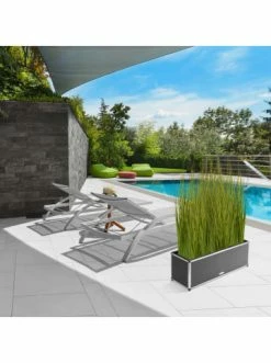 Billig ✨ Garten & Balkon AMARE Lederoptik Pflanzgefäß In Grau Günstig Kaufen 👍 -Günstige samare Geschäft amare lederoptik pflanzgefass in grau 5