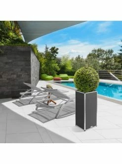 Besorgen 🤩 Garten & Balkon AMARE Lederoptik Pflanzgefäß In Grau Günstig Kaufen 🤩 -Günstige samare Geschäft amare lederoptik pflanzgefass in grau 53