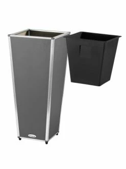 Budget 🤩 Garten & Balkon AMARE Lederoptik Pflanzgefäß In Grau Günstig Kaufen 🎉 -Günstige samare Geschäft amare lederoptik pflanzgefass in grau 58