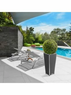 Budget 🤩 Garten & Balkon AMARE Lederoptik Pflanzgefäß In Grau Günstig Kaufen 🎉 -Günstige samare Geschäft amare lederoptik pflanzgefass in grau 63